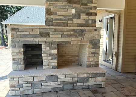 Sprenger masonry fireplace