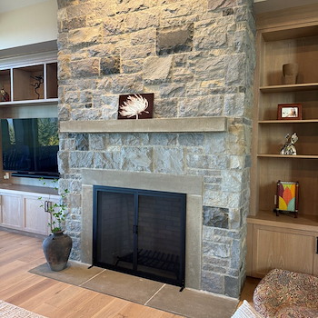 Stone Fireplace, in Portland, OR 0